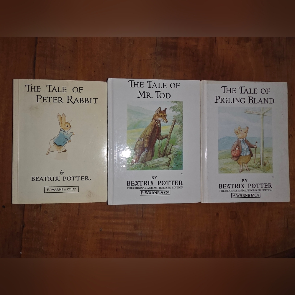 The Tale of Mr. Tod Beatrix Potter Lot + Pigling Bland Hardcover, Peter Rabbit